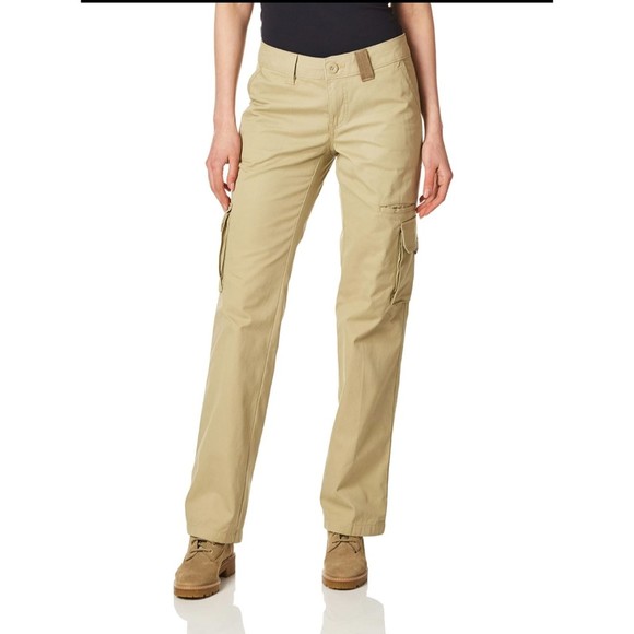 DICKIES Women's Relaxed Fit Cargo Pants Khaki 16 - Picture 1 of 8